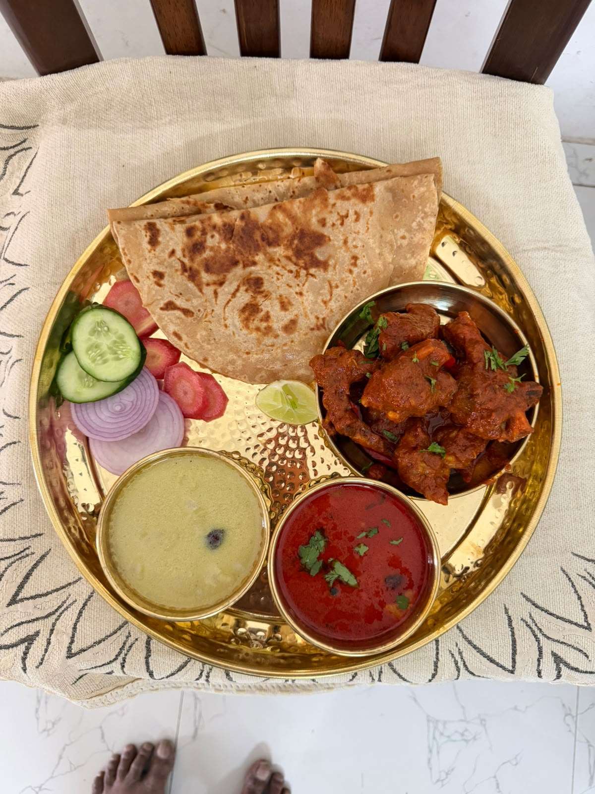 Mutton Kala Masala Thali